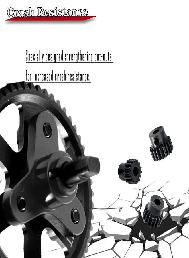 Rcarmumb Hardened Steel Slipper Clutch Eliminator Gear Upgrades Part for 1/10 Slash 4X4/VXL Stampede 4X4/VXL Rustler 4X4/VXL,54T Spur Gear with Pinions Gears Set(15T 17T 19T),#6878,Black - Image 4